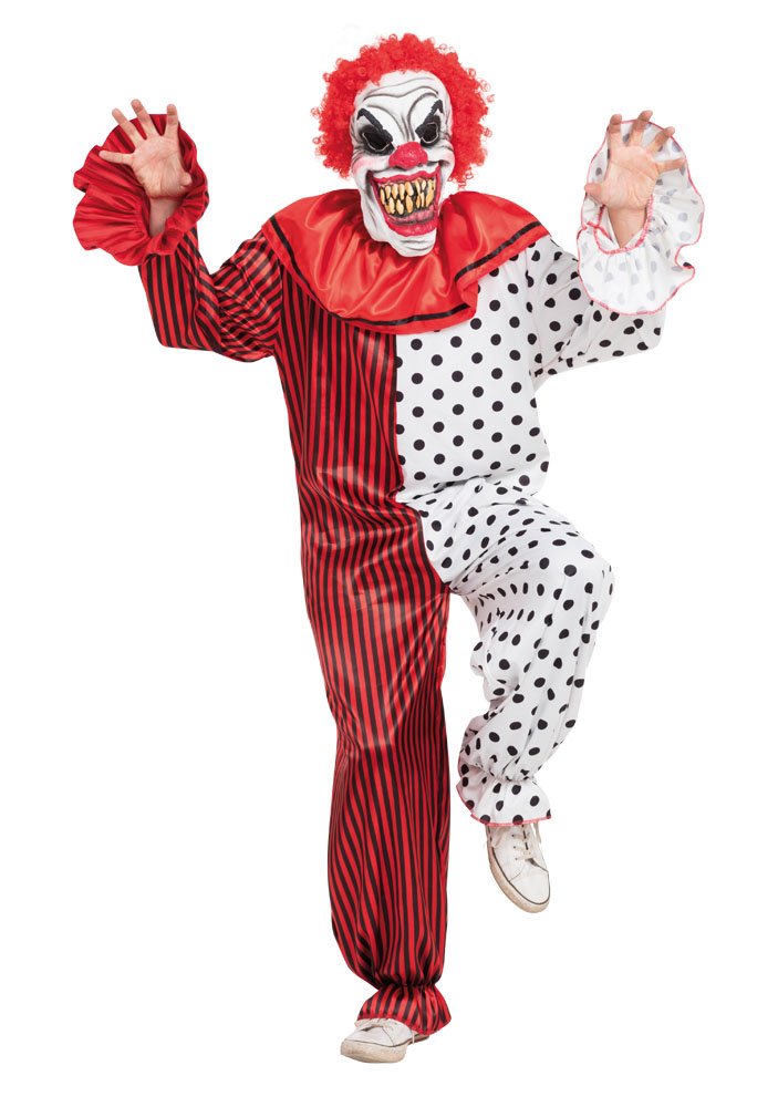 Bristol Novelty AF006 Horror Clown Costume, 42-44-Inch