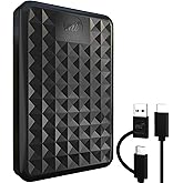 ModusTech 1TB Portable External Hard Drive USB 3.0/Type-C – Slim High-Speed HDD for Backup, Storage, Gaming – Compatible with
