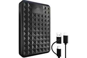 ModusTech 1TB Portable External Hard Drive USB 3.0/Type-C – Slim High-Speed HDD for Backup, Storage, Gaming – Compatible with