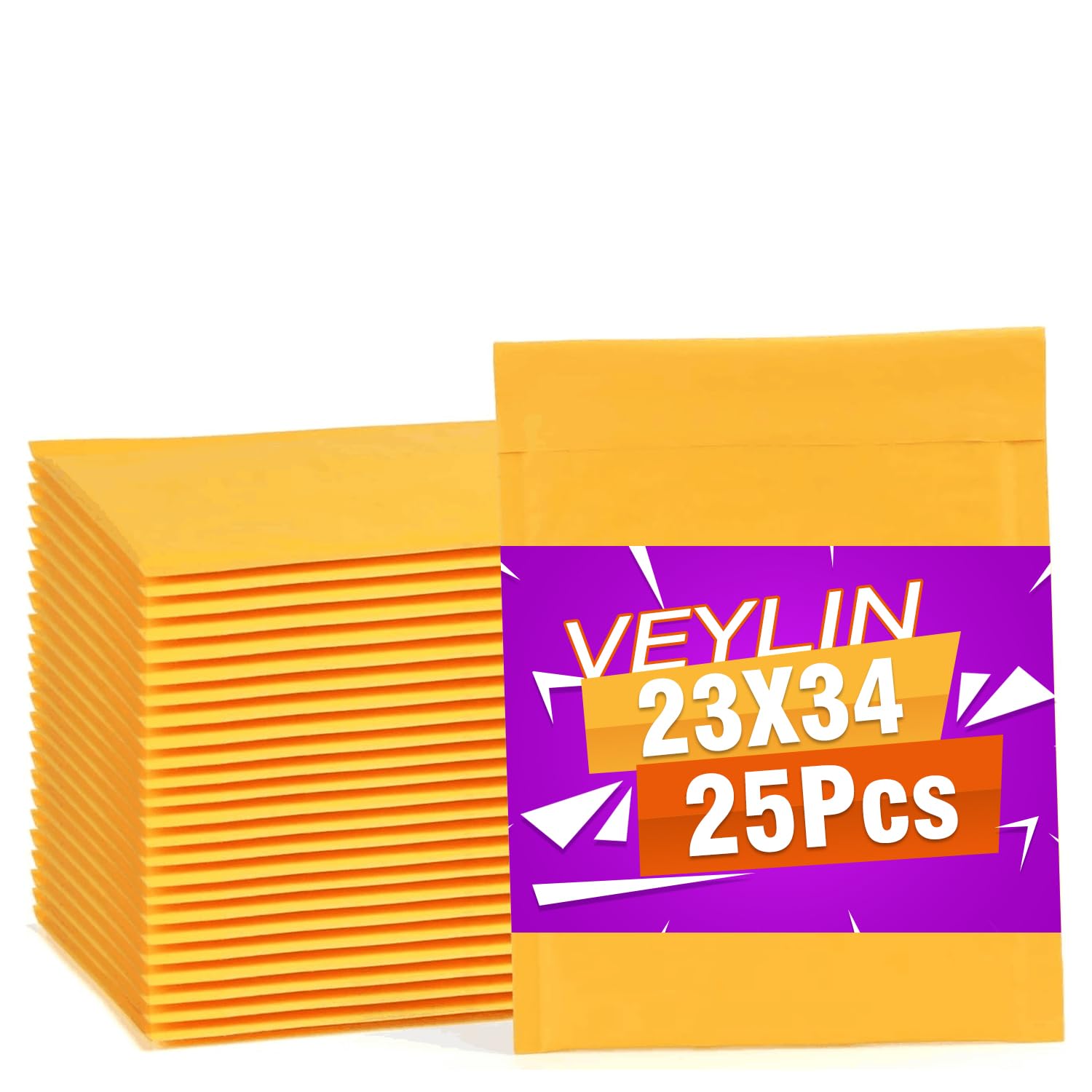VEYLIN 25 Pack Jiffy Bags A4 Bubble Wrap Envelopes Large Padded Envelope Mailers, 250 x 340MM