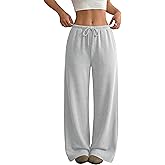 JEKAOYI Wide Leg Sweatpants for Women High Waisted Baggy Sweat Track Pants Drawstring Casual Lounge Pants with Pockets