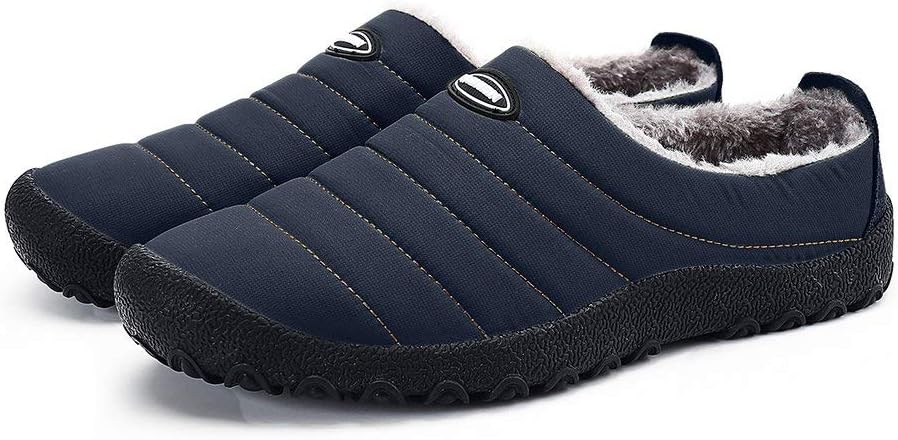 ASLISA Mens Womens House Slippers Snow Winter Outdoor Indoor Anti-Slip Slippers