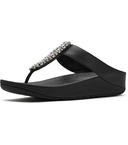 Amazon.com | Fitflop Women's Fino Mirror-dome Metallic-leather Toe