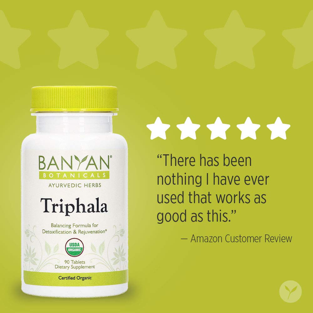 Banyan Botanicals Triphala Tablets Organic Triphala Supplement with