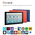 Fire HD 10 Tablet with Alexa Hands-Free, 10.1" 1080p Full HD Display, 32 GB, Black - with Special Offers