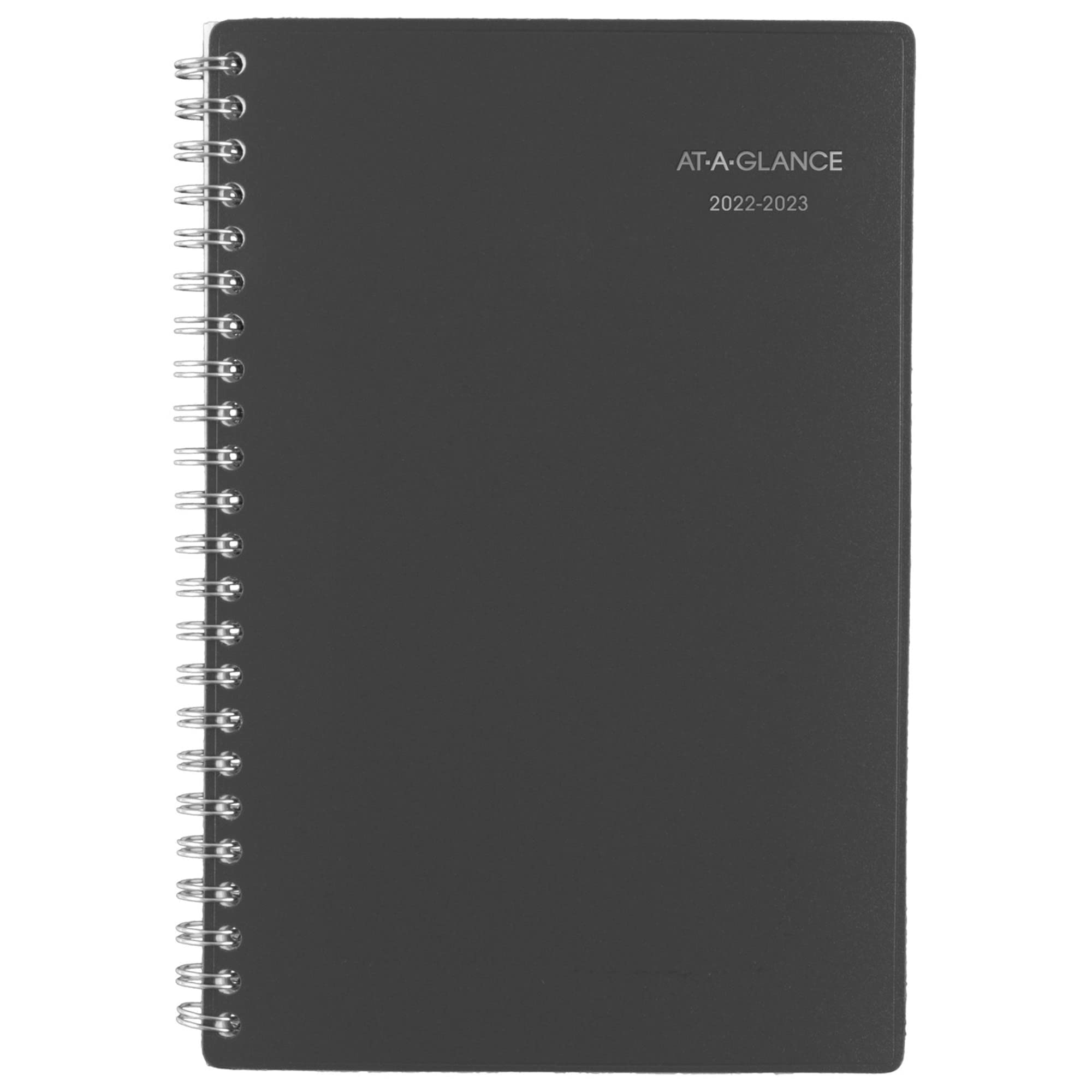 AT-A-GLANCE 2022-2023 Planner, Weekly & Monthly Academic, 5" x 8", Small, DayMinder, Charcoal (AYC20045)