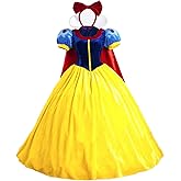 Baycon Halloween Classic Deluxe Princess Costume Adult Queen Fairytale Dress Role Cosplay for Adult