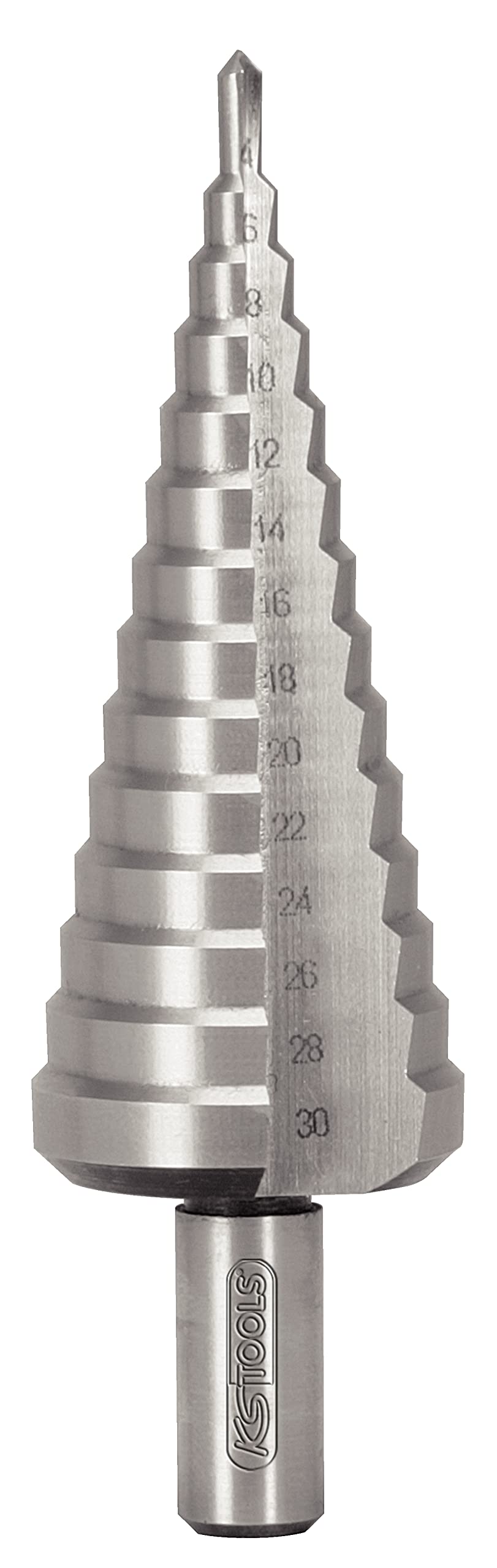 KS Tools 330.2210 HSS Stufenbohrersatz zweischneidig 3-teilig 4 bis 30mm 3