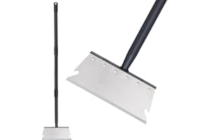 GINGULL Garden Cleaning Shovel, Snow Shovel, Ice Scraper, 59 Inch Adjustable Handle Heavy Duty Garden Shovel Multifunctional Cleaning Shovel, for Lawn Edging, Scraping, Weed and Ice Removal