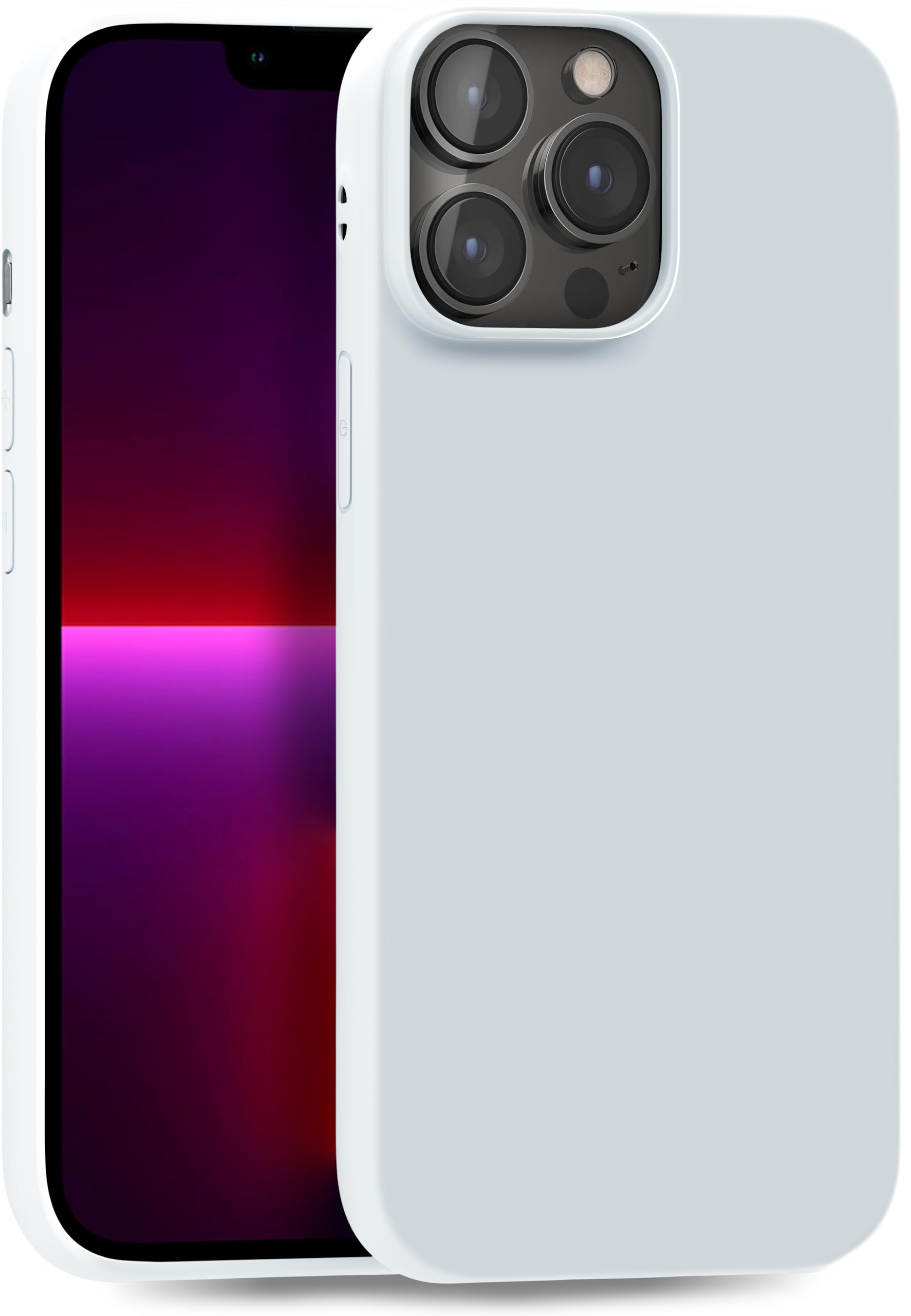 MyGadget TPU Case for iPhone 13 Pro Max - [ Camera Protection & Anti Fingerprint ] - Silicone Cover with Soft Touch & Anti Scratch Shell - Matte White