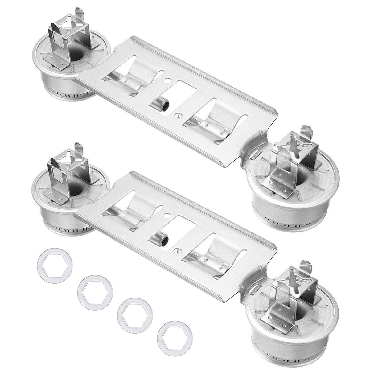 Photo 1 of 2 Packs WB16K10026 Double Burner Assembly Compatible with General Electric Hotpoint Ranges Replaces 868697 AP2633210 PS232404
