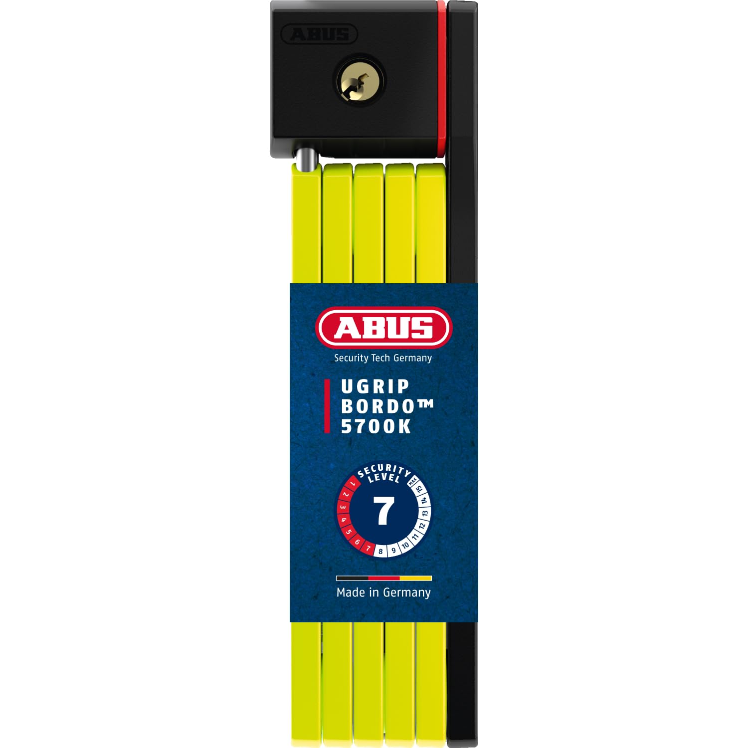 ABUS Bordo uGrip 5700K SH folding lock with bracket - Bicycle lock with 5 mm thick bars - security level 7