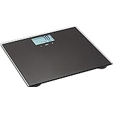 Amazon Basics Body Weight Scale with BMI technology - Auto On/Off Function, Black