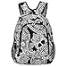 World Traveler Multipurpose Backpack 16-Inch, Black White Paisley, One Size