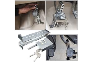 Vechkom Anti-Theft Auto Stainless Steel Clutch Lock Vehicle Security Protection Supplies Car Brake Lock