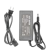 12V 5A Power Supply Adapter, AC100-240V to DC12V Converter Transformer with 5.5x2.5mm DC Output Jack for LED Strip Light,Wireless Router,ADSL Cats,Security Cameras