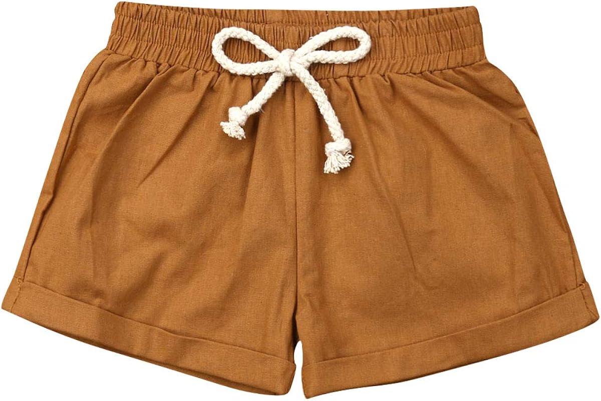 BULINGNA Baby Girl Boy Cotton Drawstring Shorts Harem Pants Joggers Elastic Waist Bottoms Bloomers: Clothing