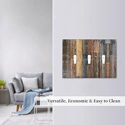 Vintage Wood Planks Light Switch Cover Triple