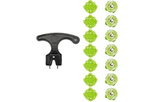 Aosekaa 14 Pieces Golf Shoe Spikes Screw in TPU Lightweight Anti Skid, Golf Shoe Accessories Metal Thread and Tool Golf Shoe 