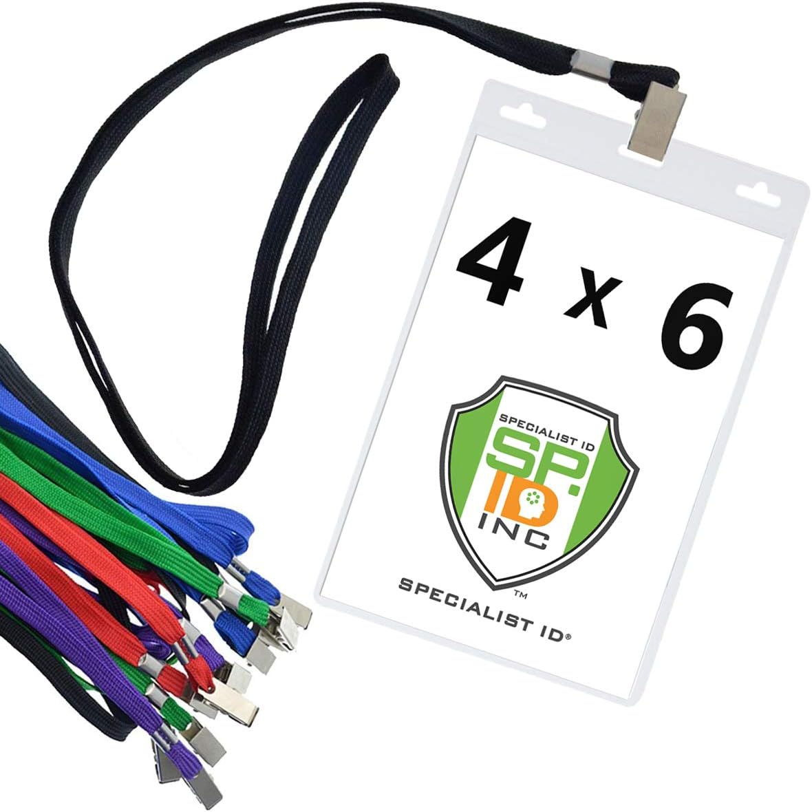10 Pack 4X6 Inch Extra Large Badge and Credential Holders