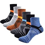 J.WMEET Men's Quarter Ankle Socks Athletic Running