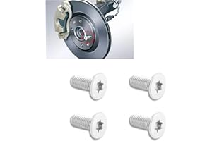 SSNNUU 4PCS Brake Rotor Screw Replacement OEM#11609271,Stainless Steel Brake Parts Compatible with Buick Enclave,Chevrolet Suburban Silverado,Standard Auto Parts Brake Rotor Retaining Screw (4PCS)