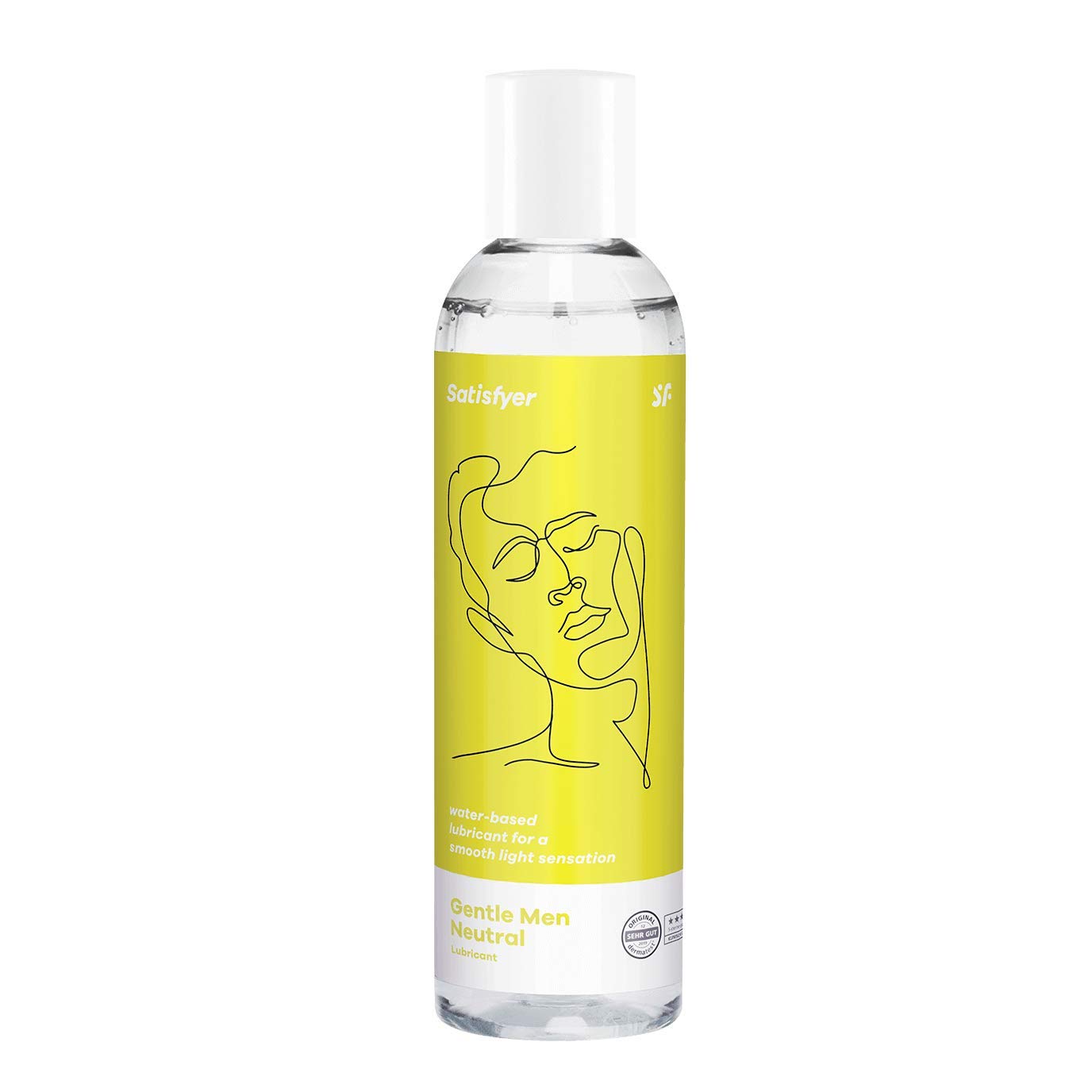 Satisfyer Gentle Men Lubricant | Water-Based 300ml | Lube with Long-Lasting Effect | Condom-Compatible | for Intense Sensations & Longer Lasting | Sex Gel Ideal for Women, Men & Couples