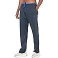 NEIKU Mens Lightweight Sweatpants with Pockets Open Bottom Mesh Athletic Pants for Running