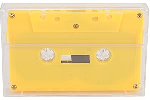 Blank Cassette Tape, 45 Min Time Blank Cassettes Tapes with Clear Case, for Sound Music Recording, Lectures, Study, Message (