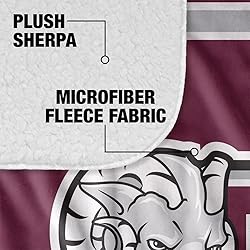 Fordham University Primary Logo Stripes Sherpa