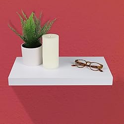 Home Basics Floating Wall Shelf White