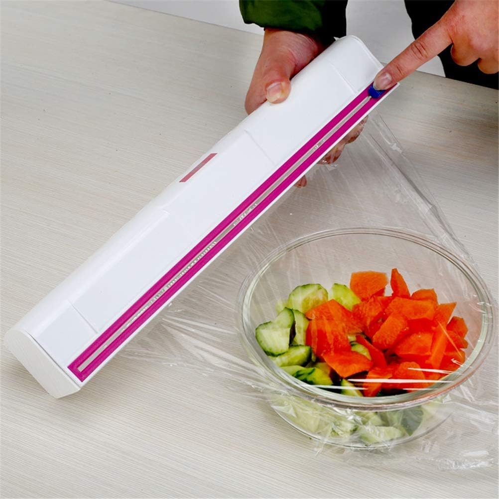 2Pcs Household Cling Film Cutter Wrap, AntiCorrosion Film Dispenser