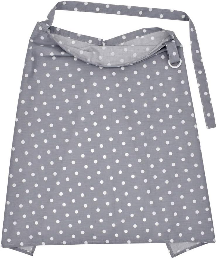 Nursing Cover for Breastfeeding Oksea Infant Baby Breastfeeding Mum Strip Print Nursing Cover Udder Apron Shawl (Gray)