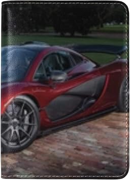 Amazon Com Mclaren P1 Red Sports Car Side View Leather Passport Holder Cover Case Travel One Pocket Passport Covers