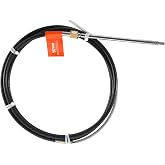 VEVOR 16' Boat Steering Control Cable, 3/4" Standard Tapered Shaft, Alloy Marine-Grade Material, for Yachts, Fishing Boats, and Other Waterborne Vehicles