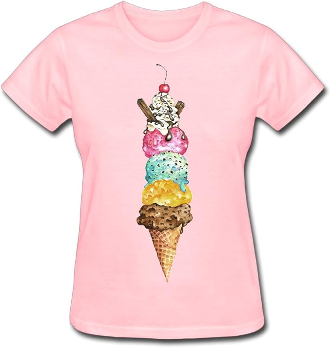 Illustrationice Cream Cute Fun T Shirt Amazon.ca Clothing & Accessories