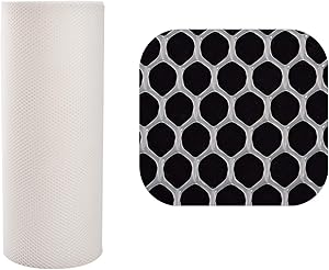 VARWANEO Chicken Wire Wire Mesh-1.3ftX13.1ft -Plastic PVC Chicken Wire Fence