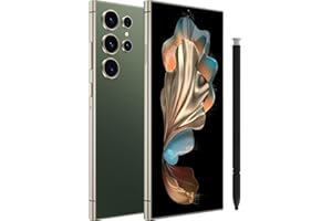 TIANGIN C24 Ultra,5G Unlocked Cell Phone,8+512GB Memory Android Phone, 120Hz, 108MP Zoom Camera, Android 14 Smartphone, Built-in G Pen, 6.8“ HD Screen,6800mAh Battery Life, Dual SIM/Face ID/GPS(dark green)