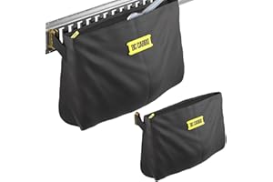 DC Cargo Mall E-Track Storage Bag for Trailers - Heavy-Duty 14 in x 24 in Canvas Zippered E-Track Bag - Weight Capacity 50 lb