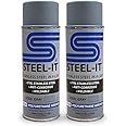 Steel-It 1002B Polyurethane Aerosol, Industrial Paint Coatings, Weldable, Easy to Apply - Steel Gray (2 Pack)