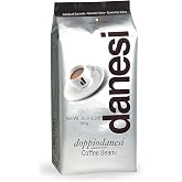 Danesi Caffe Doppio Whole Bean Coffee, Medium Roast (2.2 lb) | Medium roast Doppio Italian espresso, whole bean. Rich, aromatic blend for espresso machines, French press, and home brewing.