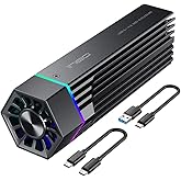 ineo M.2 NVMe (PCIe) SSD Enclosure Built-in Cooling Fan and Write Protection Switch [C2605-NVMe]