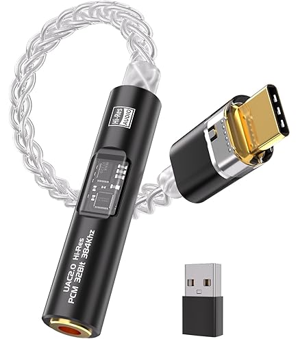 Amazon.com: Hi-Res Lossless Music USB C to 3.5 mm Audio Adapter