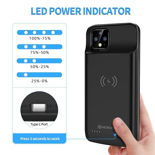 Wireless Charger Pixel Charging Case NEWDERY Google Pixel Battery