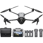 DJI Mavic 4 Pro Fly More Combo with DJI RC 2, Flagship Tri-Camera Drone with 100MP 4/3 CMOS Hasselblad Camera, 30km/18.6mi Video Transmission, 51-Min Max Flight Time, Charging Hub, and More