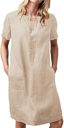 cotton summer dresses knee length