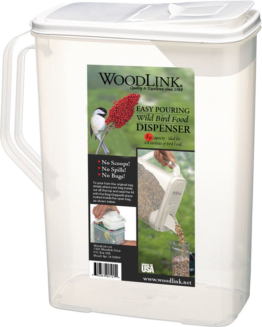 Woodlink SC8QT Dual-Pour Bird Seed Container, 8-Qt. - Quantity 6