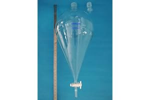 DONLAB 20L / 20000ml Glass Conical Separatory Funnel with PTFE Stopcork