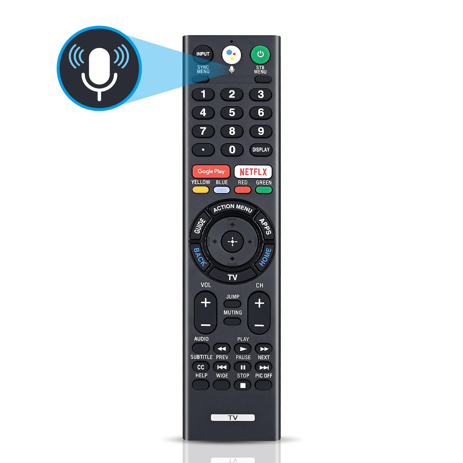 Photo 1 of Replacement for Sony Bravia TV Remote with Voice Control, for Sony RMF-TX300U 4K Smart HDTV XBR-49X800E XBR-55X800E XBR-55X850D XBR-65X850E XBR-85X850D XBR-43X800E XBR-65X930D XBR-75X850E XBR-75X940D