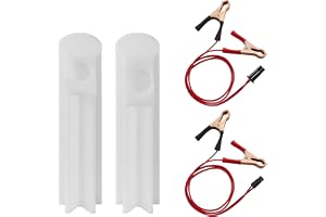 YUPIKJI 4PCS Fuel Injector Cleaner Kit, Fuel Injector Cleaner Tool, Auto Gas Injection Nozzle Adapter DlY Cleaning Assistant Tool with Test Lead, Fuel Injector Tester Cleaner Fit for 12-24V Car